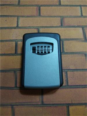 China Aluminium Alloy Digital Key Lock Box Wall Mount 4 Digits Mechanical Lockbox for sale