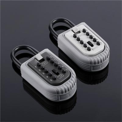 China Weatherproof Portable Key Lock Box Push Button Key Safe for House Outside for sale