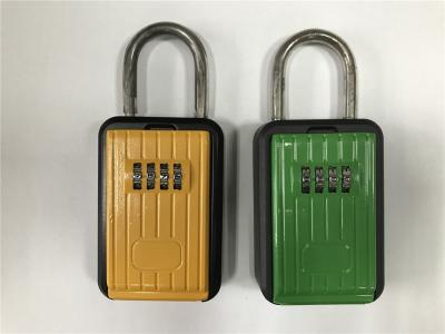 China Rust Free Strong Zinc And Aluminum Alloy Body Door Key Lock Box Black & Yellow for sale