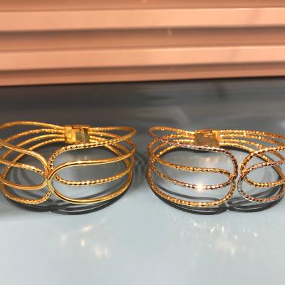 China FASHIONABLE JXX Open Layered Layered Jewelry Bracelets Copper Cuff Adjustable Bracelet for sale