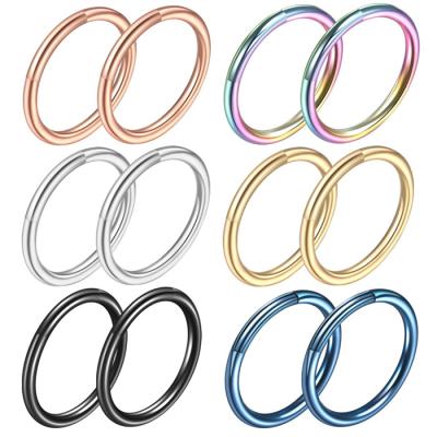 China New Arrival Fashionable High Quality Big Circle JXX Earrings, Dangle Stainless Steel Nose Ring Circle for sale