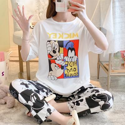 China Wholesale QUICK DRY Women Pajamas Warm Sleep Pajamas Sets Cartoon Female Sleepwear for sale