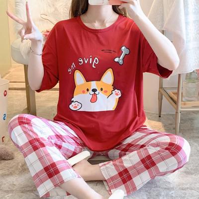 China Women Pajamas Couples Cotton Sleepwear Set Spring Autumn White QUICK DRY Pajamas for sale