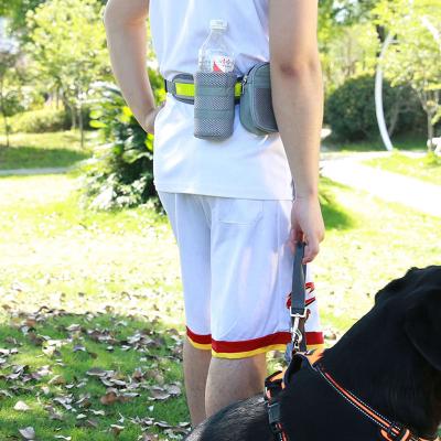 China Custom Outdoor Padded Running Jogging Elasticity Fanny Pack Hands Free Dog Leash Reflective Brand Running Hands Free Dog Leash for sale