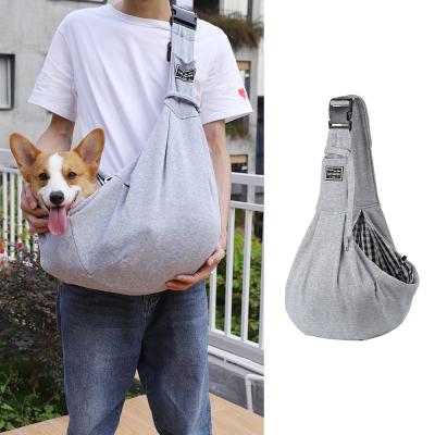 China Viable Outdoor Black Gray Dog Backpack Comfortable Dog Carrier Bag Pink Corgi And Other Small Pet Single Shoulder Dog Bag for sale