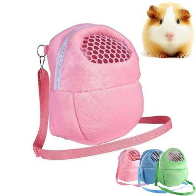 China Travel Viable Guinea Pig Chinchilla Hamster Bag Shoulder Carrier Pet Carry Carrier Breathable Pet Shoulder Bag for sale