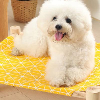 China Breathable Washable For Small To Medium Dog Bed Raised Applicable To All Seasons Wooden Dog Bed for sale