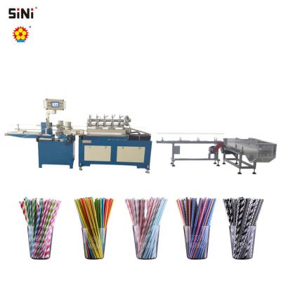 China SINI MC510 Hotels Automatic System Online Cutting Drinking Paper Straw Machine for sale