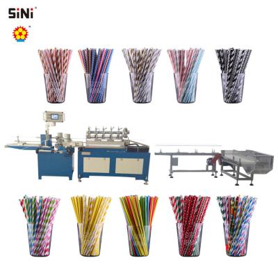 China Factory Sini Mc510 Automatic High Speed ​​Colored Recycled Paper Straw Making Machine for sale