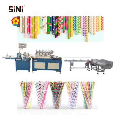 China Factory SINI MC510 Fast Stable Operation Production Toilet Paper Drinking Straw Flexible Straw Making Machine for sale