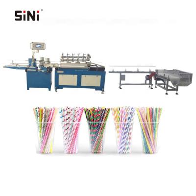 China Factory SINI High Speed ​​Multi-Cutters Paper Potable Straw Making Machine High Speed for sale