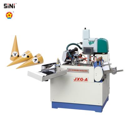 China Full Automatic Factory SINI Production Line Ice Cream Paper Cone Sleeve Forming Machine for sale