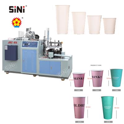 China Factory SINI Automatic Vacuum Forming Cup Making Machinery Long Paper Cup Making Machine for sale