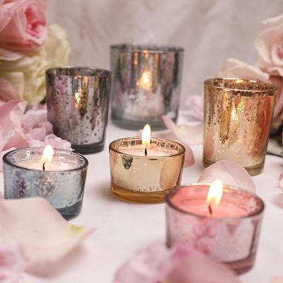 China Cheap Recyclable Unique Modern Home Luxury Home Decoration Eco-friendly Decoration Empti Glass Embossed Candle Jars Custom With Lid for sale