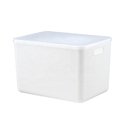 China Sustainable Storage Solutions Luxury Home Organizer And Small Plastic Storage Box With Handle for sale