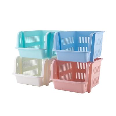 China Special Hot Selling Plastic Basket Stocked Nordic Storage Baskets Bathroom Storage for sale