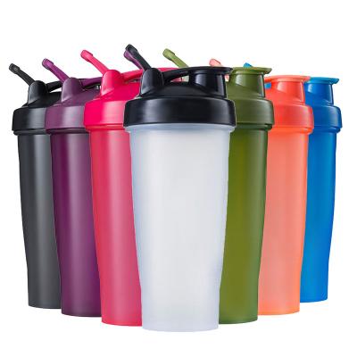 China Wholesale 100% Private Label Bpa Free Plastic Bottle Food Grade Protein Drink Bottle GYM Shaker Bottles for sale