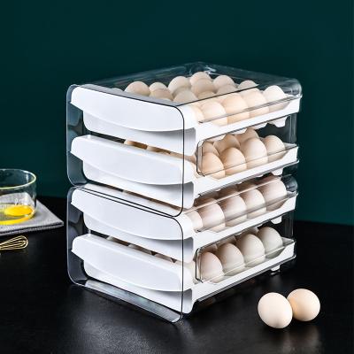 China Modern Type PP+PET Pet Storage Box Fridge Chicken Grid Drawer Storage Boxes And Bins Storage Plastic for sale