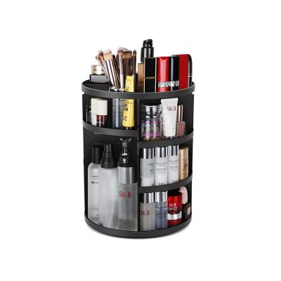 China New Launched Durable 2021 Rotating Makeup Organizer For Home Use Lipstick Nail Polish BB Emulsion for sale