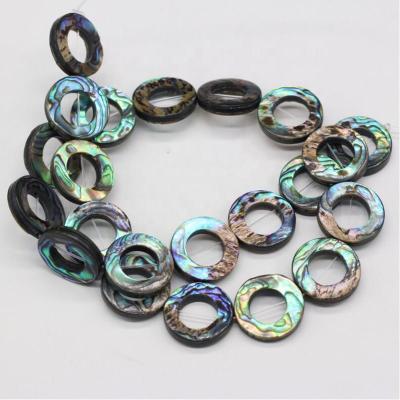 China Jewelry Using Natural Round Ring Abalone Shell Beads Fashion Shell Jewelry Pendant DIY Jewelry Accessories for sale