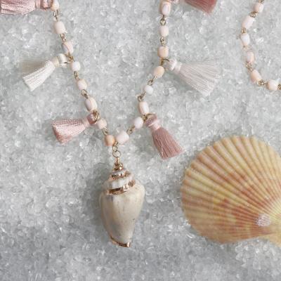 China Cute Natural Seashell Necklace + Bracelet Beach Wedding Vacation Jewelry Gift for sale