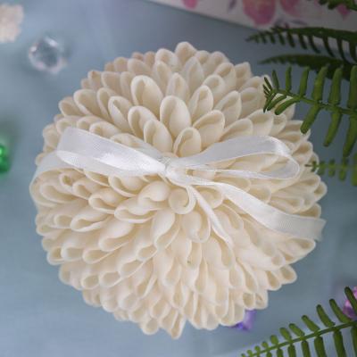 China Handmade White Bubble Shell Flower Ball Shell&Conch Coastal Home Decor Beach Wedding Decor Natural Coastal Home Decor for sale