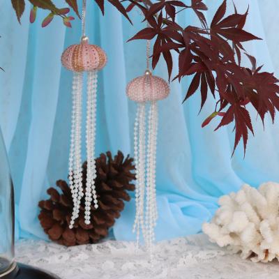 China Holiday decoration & Christmas Gift Rose Sea Urchin Pendant&Drop Ornaments Natural Handmade Shell&Conch Party DIY Decor for sale