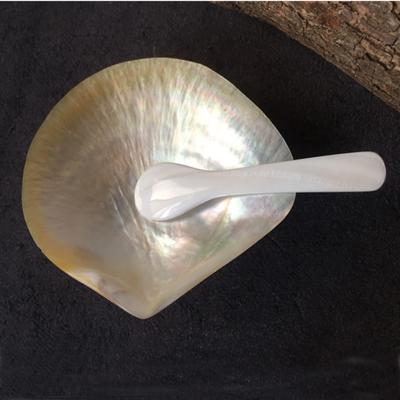 China Natural Art Decor Caviar Shell Plate Shell Coastal Beach House Table Decor for sale