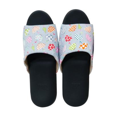 China Fashion Trend Promotion Summer Ladies Home Interior Designer Comfort Open Toe Slippers Ladies Sandals Home Slippers Wholesale Bulk Custom for sale