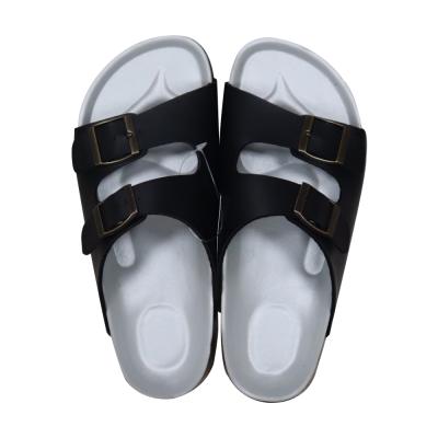 China Wholesale New Insulative Summer Slippers Men's And Women's Arch Support Sandals Cork Flat Leather Sandals for sale