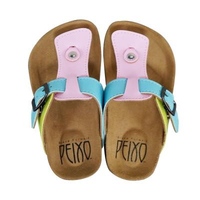 China Cork Sole Beach Shoes Arch Sandals Eco-friendly Support Flat Kids Waterproof Customized Children's Unique Sandals for sale