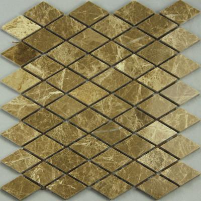 China Parquet Excellent Quality Backsplash Rhombus Classic Stone Mosaic Slab for sale