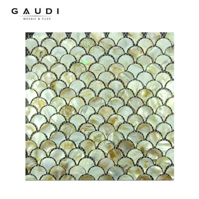 China Natural Pearlescent Luxury Helix Shaped Parquet Bathroom Mosaic Slab Inlay for sale