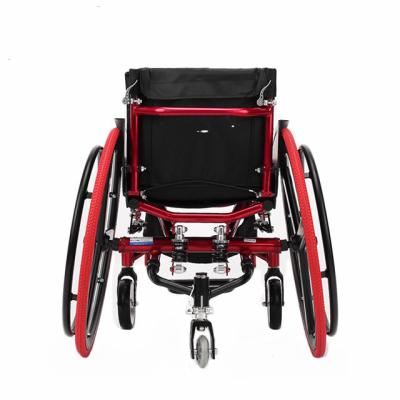 China Alluminum Alloy Competitive Price Aluminum Light Weight Disabled Durable Foldable Sport Wheelchair for sale