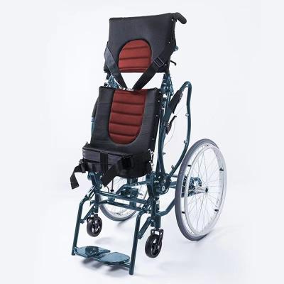 China Best Selling Outdoor Steel Pipe Stand Up Wheelchair Manual Stance Wheelchair For Handicapped for sale