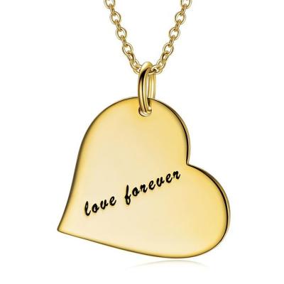 China Sterling Silver Jewelry Commuter Temperament Heart Shaped Pendant Lettering Name of Simple FASHIONABLE 925 Custom Jewelry Pendant for sale