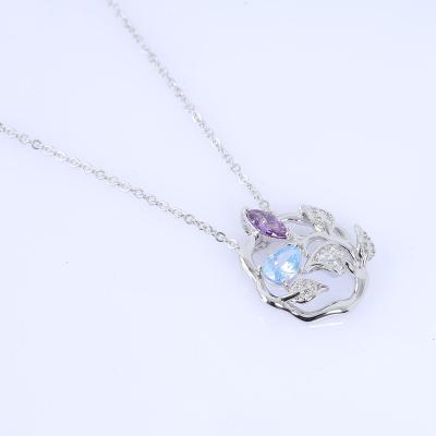 China Huiyue Jewelry Ladies 925 Sterling Silver Zircon Charm Of CLASSIC Pendant Luxury Jewelry Only Making Fashion Jewelry Wholesale 2022 for sale