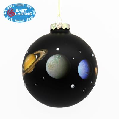 China Christmas Attractive Craft Custom Glass Baubles Baubles Christmas Ornaments for sale