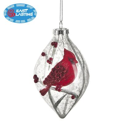 China Factory Price Folk Fast Delivery Decal Art Decorative Glass Teardrop Ornaments For Festival Decoration for sale