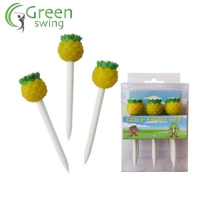 China Durable high quality golf tees fruit plastic golf tees pineapple for sale