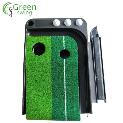 China Golf Putting Hot Selling Golf Practice Green Synthetic Golf Artificial Indoor Putting Green Turf With Ball Return for sale