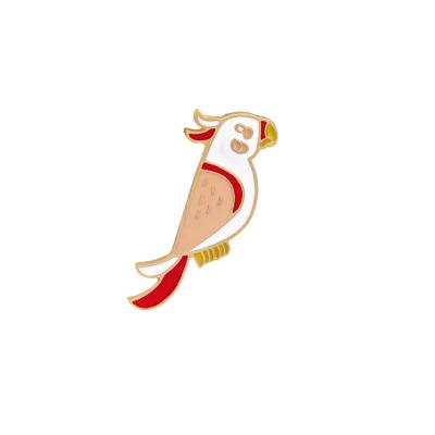 China Different Lemon Mug Parrot Cocktail Party Cartoon Fashion China Summer Style Patterns Zinc Alloy Lapel Pin for sale