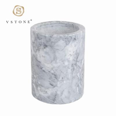 China Sustainable Luxury Natural Stone Marble Kitchen Utensil Holder for sale