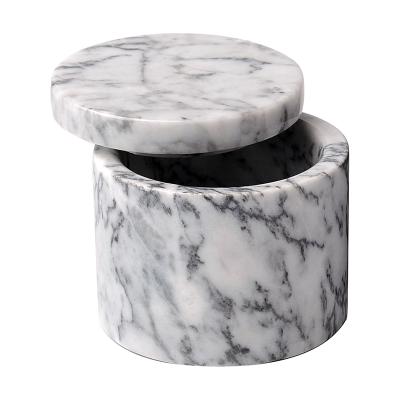 China Keep the natural marble jar clean dry and easy food storage with the lid for sale