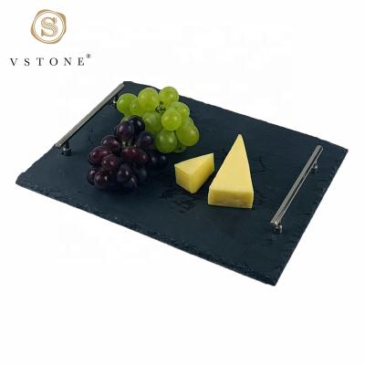 China Hot Sale Natural Slate Serving Tray Sustainable For Kitchens And Restaurants for sale