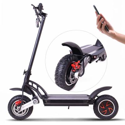 China Unisex Most Power Foldable Electric Scooter , Off Road 48V 2400W Kick Scooter For Adults for sale