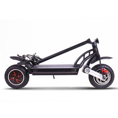 China Electric Off Road Scooters 10 Inch Unisex Cheap Foldable Adult Double Motor Fast for sale