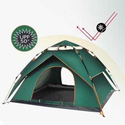 China Family 3-4 Person Automatic House Outdoor Sport Diagonal Fastening Type Pop Up Instant Camp Tent for sale