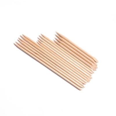 China Orange Wood End Slope Cutting Tip Nail Art Tools Stick Cuticle Sticks Manicure Sticks for sale