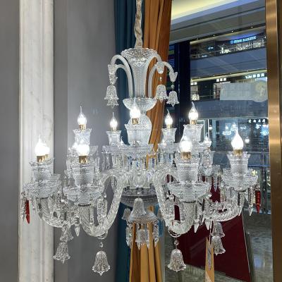 China Baccarat crystal chandelier Wholesale of Factory Manufacturers Hotel Villa Living Room European Lamparas Modern Crystal Chandelier Lighting for sale